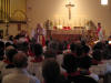 Bp. Riches in front of High Altar